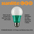 Sunlite LED A19 Colored Light Bulb, 3 Watts (25w Equivalent), E26 Medium Base, Green