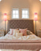 2 Pack Dimmable Pink Floor Lamps for Living Room with 2 Remotes