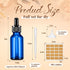 Lallisa 100 Pack Essential Oil Dropper Bottles, 30 ml Glass with Eye Dropper Dispenser, 5 Funnels, 5 Pipettes, 100