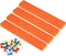 PATIKIL 8 Pack Felt Bulletin Board Bar Strip, Self Adhesive Wall Pin Bulletin Board with Push Pins for Home Office Decor