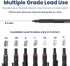 Pacific Arc Chromagraph .3 mm Metal Mechanical Pencil: Black Barrel with Adjustable Pencil Grade for Drafting