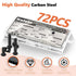 Kalote 72PCS Set Set (M6*12mm/15mm/25mm/35mm/45mm/55mm/65mm/75mm) Crib Screws Hardware Replacement Kit, Baby Bed Frame