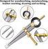 Aienxn Adjustable Edge Creaser Wing Divider - DIY Leather Divider Compass Drawing Tool for Woodworking & Metalworking