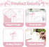 SMUAENSS 48 Pack Pink Bow Thank You Cards, Bowknot Bridal Shower Greeting Card with Envelopes and Stickers for Birthday