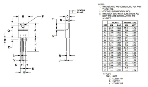 20pcs TIP122 TO-220 NPN Darlington Bipolar Power Transistor, 5 A 100 V HFE:1000