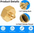 COSVMUF 3/4'' 1/4'' 3/4" 1/4" 2 4 US Standard Faucet Adapter, to Hose Adapter, Convert Female Hose Thread Bib