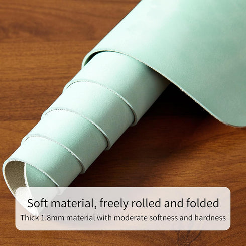 60x35cm) Desk Pad Soft PU Leather Large Mouse Pad Laptop Computer Desk Mat Table Blotter Flat Smooth Waterproof