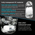 2 Pack USB Mini LED Lantern, Waterproof EDC Keychain Flashlight for Camping, Rechargeable Battery
