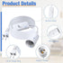 12ft E26 E27 Bulb Light(White,4 Coume Extension Hanging Lantern Cord Cable Extension Light Hanging Lantern Pendant Lamp