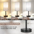 17.4Inches 3 Grey Bedside Lamp for Bedroom Nightstand - Tall Table Lamp with USB A + C Charging Port & AC Outlet, Color