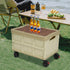 Venionwa 4 55L Rolling Cart with Wheels, Foldable Organizer with Handles, Foldable Box for Outdoor Store, Large