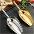 Generic Stainless Steel Ice Shovel, Flats Bottom Cube, Bar Tool, Supermarket Rice, Sugar Block Tea(Golden Large)