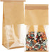 QTLCOHD 150Pcs Bakery Bags with Window, 5.1 x 4.3 x 11 Inch