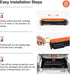 v4ink Replacement Toner Cartridge for HP 17A CF217A for HP Pro MFP M130nw M130fn M130fw M102 M130 M130a M102a M102w