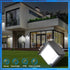 12W, 6000K 1200LM IP65 ledmo LED Wall Light Outdoor Square Exterior Porch Lights with Cover Wall Mounted Fixture Black