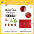 Teacher Appreciation Card - Teacher Thank You Card with Envelope Thank You for Helping Grow Cards from Studen End