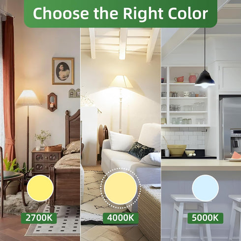 A19 LED Light Bulb, 4-Pack, 75W Equivalent, 11W 4000K Neutral White, 1100 Lumens, Non-Dimmable