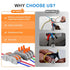 KLMNDUO 60pcs Lever Wire Connectors, 1 to 1 Inline Electrical Wire Connector Kit for Quick Connect 28-12 AWG