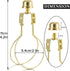 4.2" Bulb Adapte(1 (H:4.2" W2.1") GO&SO Small Clip On Lamp Holder,Lamp Shade Light Clip Pc,Gold),Lamp Finials