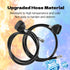 MsTental 3Pcs Hoseto Commercial 1/4" Shampoo Bowl Hose and Sprayer,Salon Spray Head with Rubber Faucet for Salon Barber