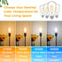 4-Pack Vintage LED Edison Bulbs 100W Equivalent, 1400LM High Brightness, 8W ST58 LED Filament Light Bulbs