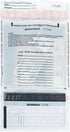 BankSupplies Vertical Split White Deposit Bags, Tamper Evident Dual Pocket Transaction Bag, Box of 100