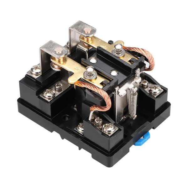 High Power Relay JQX-62F-2Z, AC 110V Coil Voltage, 80A DPDT 2NO 2NC Electromagnetic Relay, 35mm Rail Mount