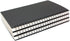 TWONE 3 Packs Soft Cover Notebook, Lined Paper, Black Spiral Notebooks, 100 Ruled Pages, 50 Sheets, 8.25 x 5.55 inch