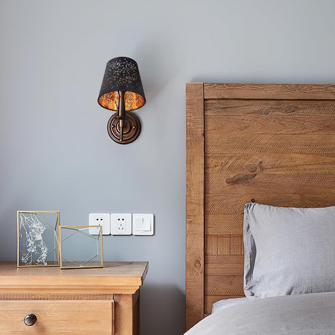 Clip-Bulb 5.90X5.90X5.51 Inch Angoily Hollow-Out Black Cloth Lamp Shade, Floor Lamp Stylish Light Cover, Light