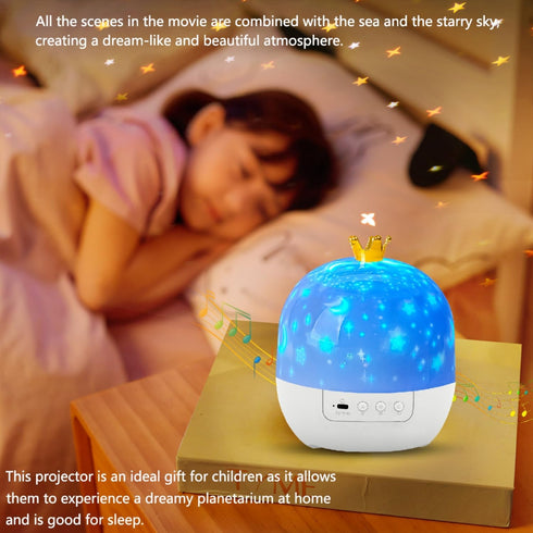 LytRdIt 21 Sets of Films, Projector Night Light for Kids Bedroom, Ceiling, Remote Control & Bluetooth Speaker, Baby