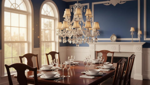 Aspen Creative 30008, 3" 6" 5" Set 1 Bell Clip-On Chandelier Lamp Shade, Butter Crme, Top x Bottom x Slant Height