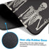 Britimes Large Gaming Mouse Pad, Black Skull Non-Slip Desk Pad for Keyboard and Mouse, 31.5 x 15.7 in for Gamer Office