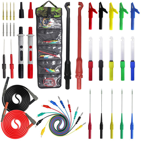 40-in-1 Back Probe Test Lead and Test Probe Kit for Electronic Specialties Automotive, Wire Piercing Probe with Screw