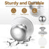 Set 2 of Stainless Steel Suction Cup Grab Bars for Bathroom and Cabinet Use