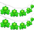 20LED St Patrick's Day Decorations Lights, 12Ft Clear Green Shamrock String Lights