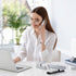 Demissle 6 Pcs Bling Office Desk Accessories Set, Crystal School Stationery Kit with Scissor, Stapler, Tape Dispenser,