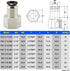 TAILONZ PNEUMATIC Female Straight 5/16 Inch Tube OD x 1/8 Inch NPT Thread Push to Connect Fittings PCF-5/16-N1(Pack of 2) by TAILONZ PNEUMATIC