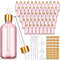 Lallisa 48 Pcs Glass Dropper Bottles with Eye Droppers, Lab Dropping Bottles with Pipettes and Labels