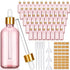 Lallisa 48 Pcs Glass Dropper Bottles with Eye Droppers, Lab Dropping Bottles with Pipettes and Labels