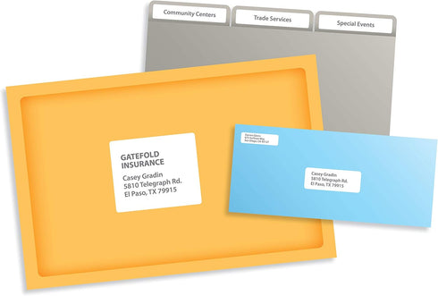 PRES-a-ply Laser Address Labels, 1 x 2-5/8, White, 3000/Box