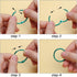 MUSCELL 100pcs 1 Inch Binder Rings, Loose Leaf Office Book Rings in Assorted Colors