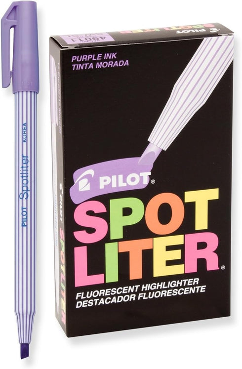 Pilot Spotliter Fluorescent Highlighters, Chisel Tip, Purple - 12-Pack (49011)