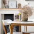 Cabilock Delicate -Shaped Desktop Bookend Chic Book Stopper for Premium Iron Design for Tidy Bookshelf and Desk