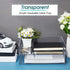 Yulejo 2 Pcs Acrylic Desk Organizers, Tier Paper File Organizer Tray, Stackable Clear Desk Accessories