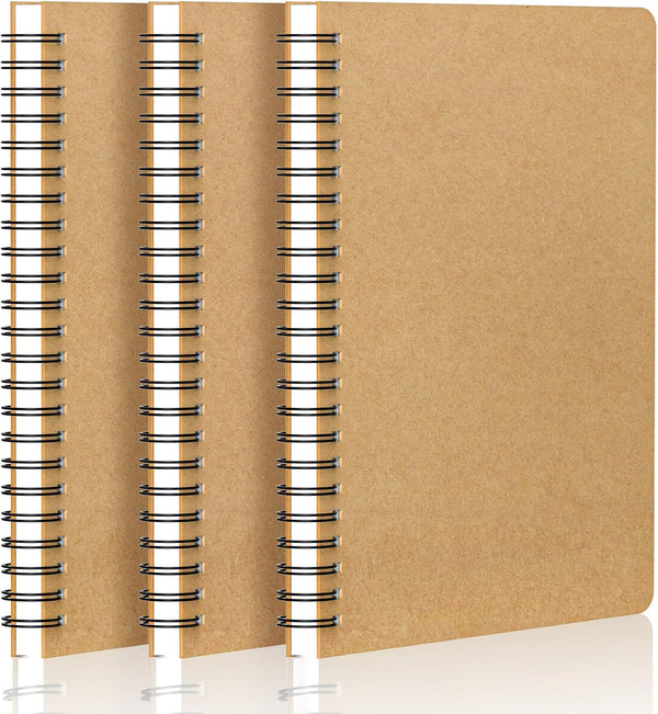 EUSOAR Hardcover Lined Notebook, A4 3 Packs 8.5"x 11" 120 Pages, College Ruled Travel Writing Notebooks