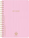 DesignWorks Ink TEXTURED PAPER COVER TWIN WIRE A5 CREST NOTEBOOK - LILAC by DesignWorks Ink