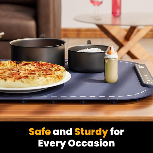 3 10s Magic Mill Warming Mat for Food - Premium XL Electric Warming Tray, Temperature Levels, Fast Heating Silicone
