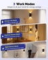 4,000mAh 3 Dimmable 2 Pack Motion Sensor Wall Lights with Remote, Rechargeable Battery Operated Wall Sconces, Wireless