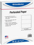 PrintWorks Professional Paper, 8.5 x 11, 20 lb, 500 Sheets, White with 2 Horizontal Perfs