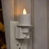 Luminara Flameless Candle Nightlight w/Dusk to Dawn Light Dark Auto Sensor, White Wall Plug Indoor Night LED Light